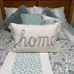 Decorative “Home” Pillow